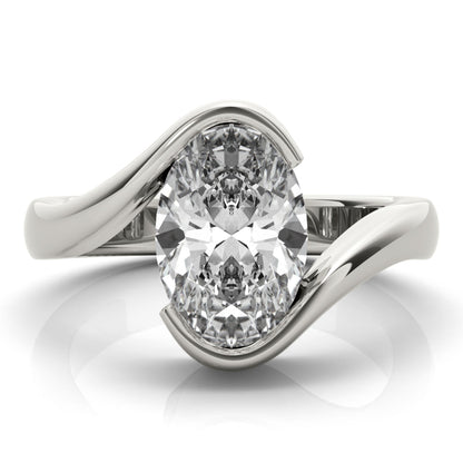 2 CT Round Three Stones Lab Grown Diamond Engagement Ring
