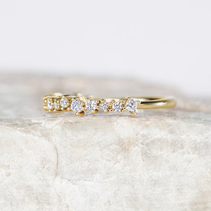 0.37 CT Round Full Eternity Lab Grown Diamond Wedding Band