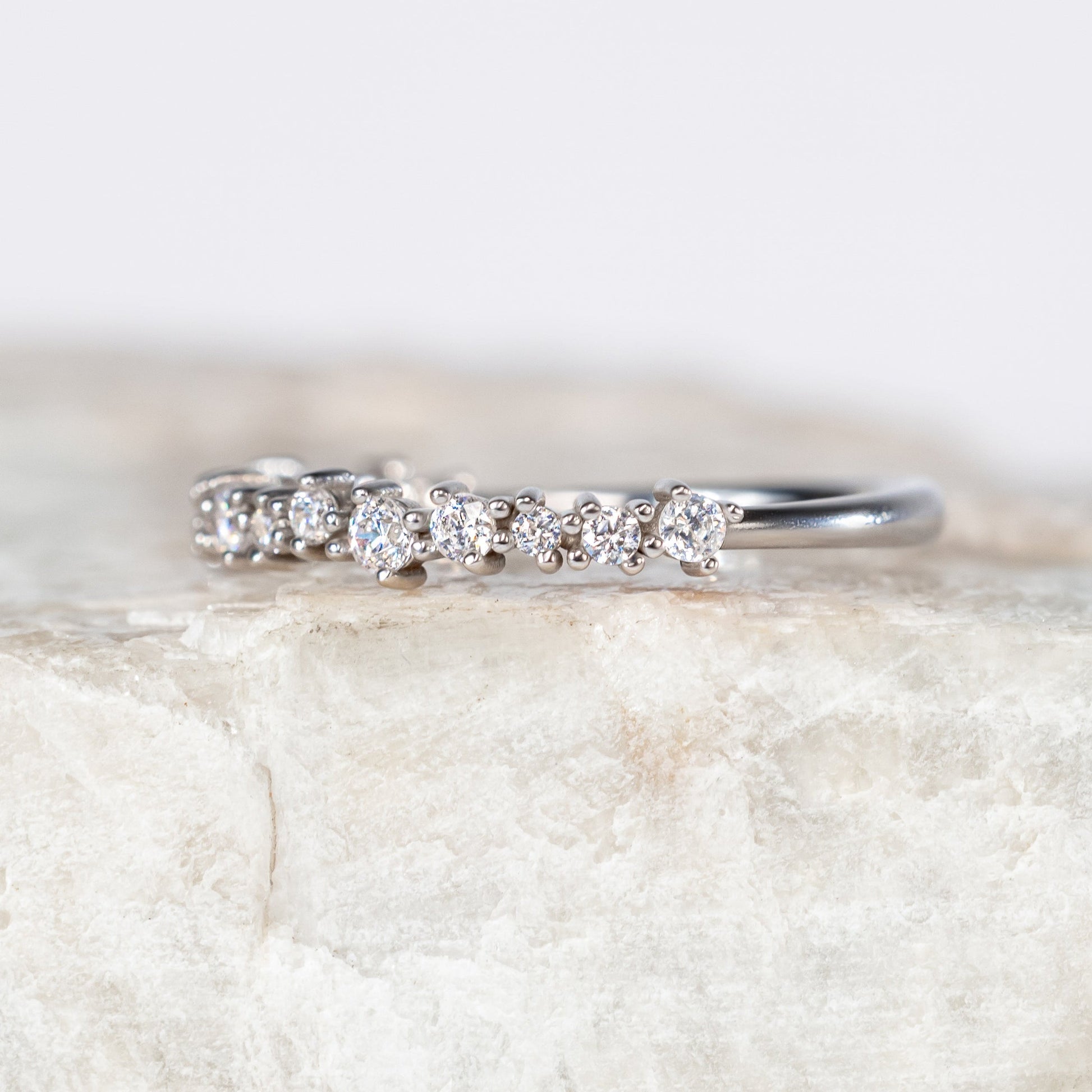 0.37 CT Round Full Eternity Lab Grown Diamond Wedding Band