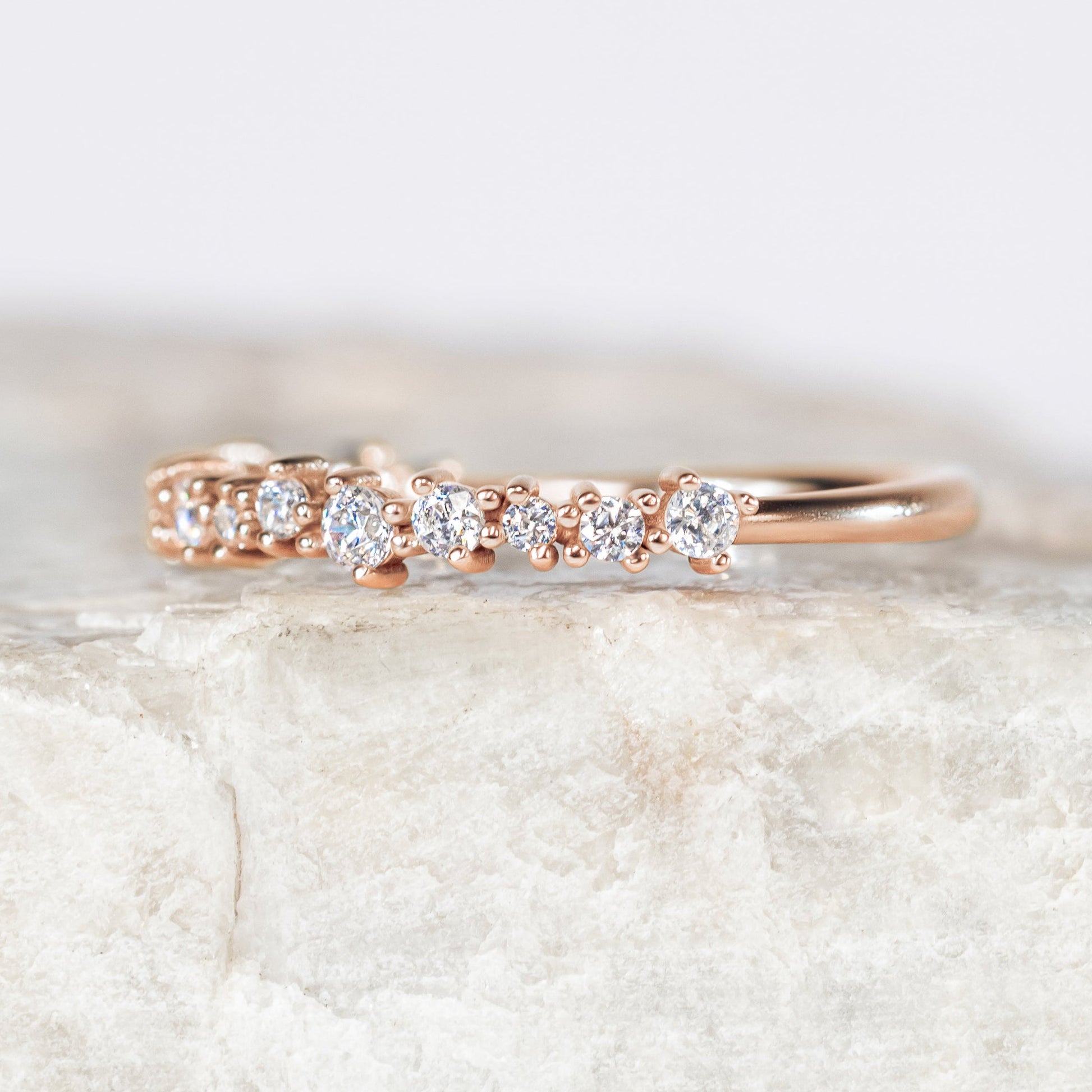 0.37 CT Round Full Eternity Lab Grown Diamond Wedding Band