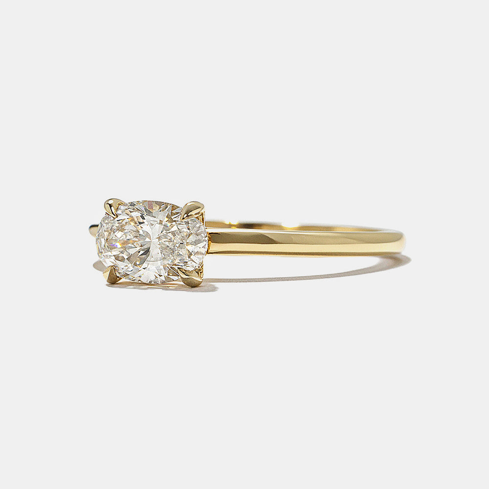 2 CT Round Three Stones Lab Grown Diamond Engagement Ring
