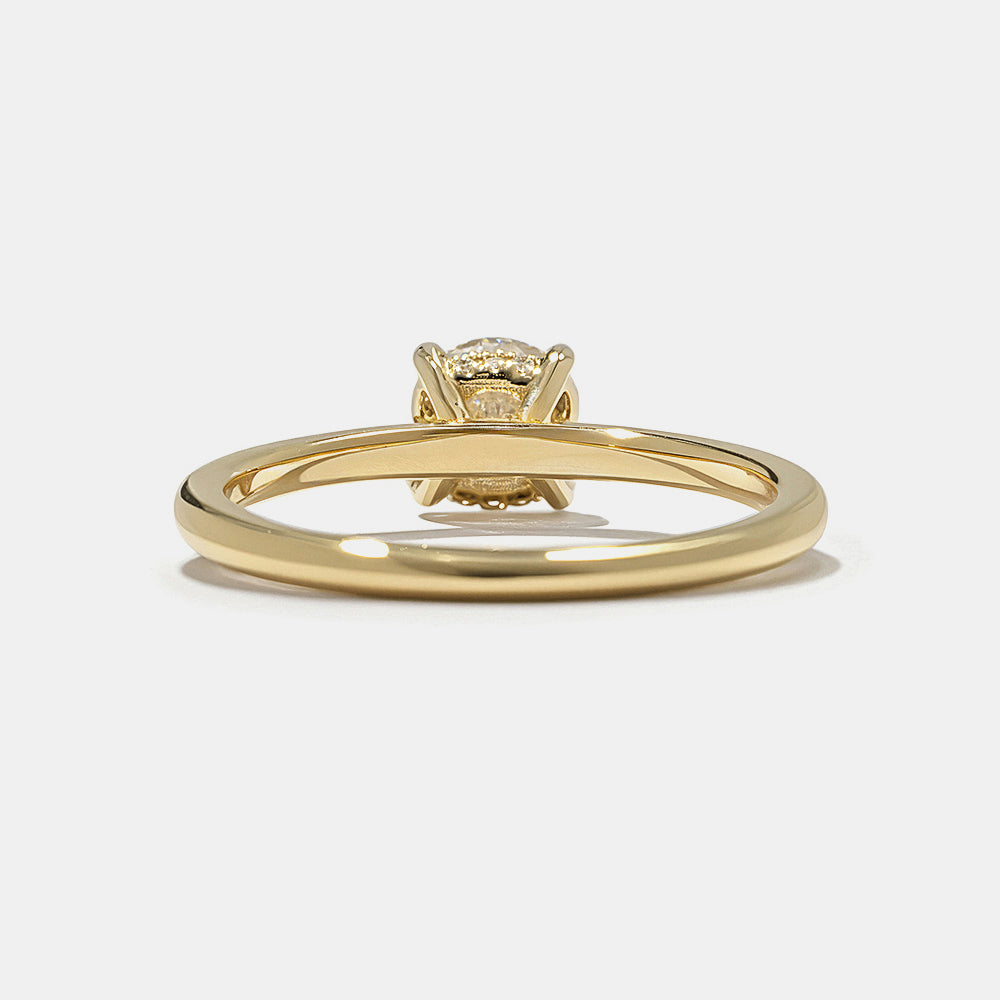 2 CT Round Three Stones Lab Grown Diamond Engagement Ring