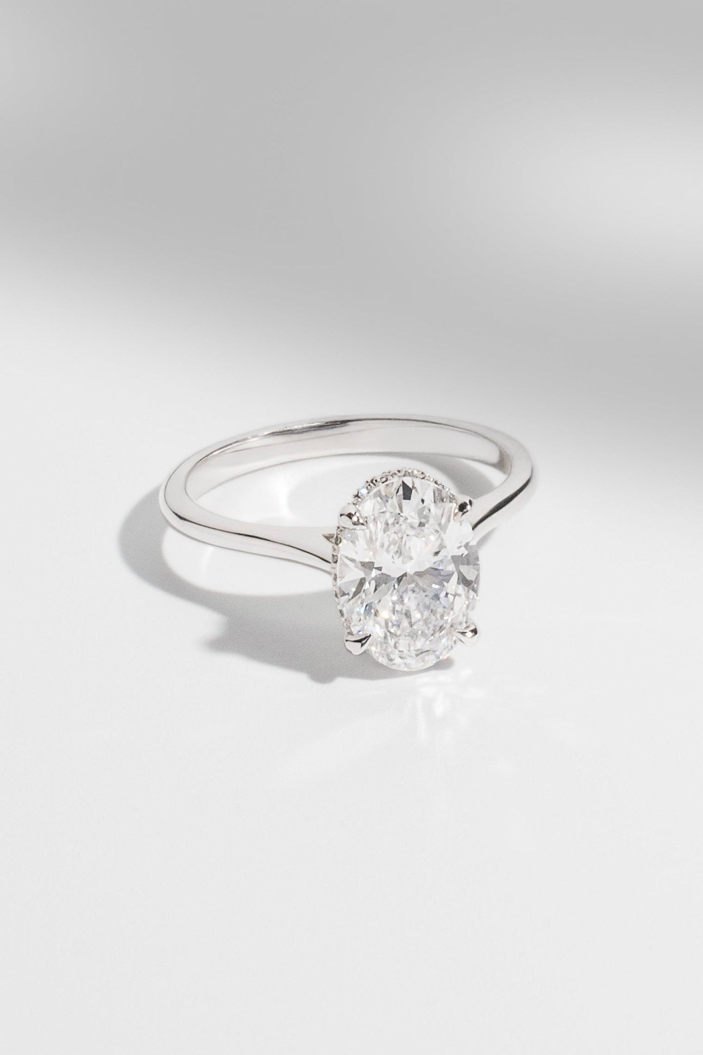 2 CT Round Three Stones Lab Grown Diamond Engagement Ring
