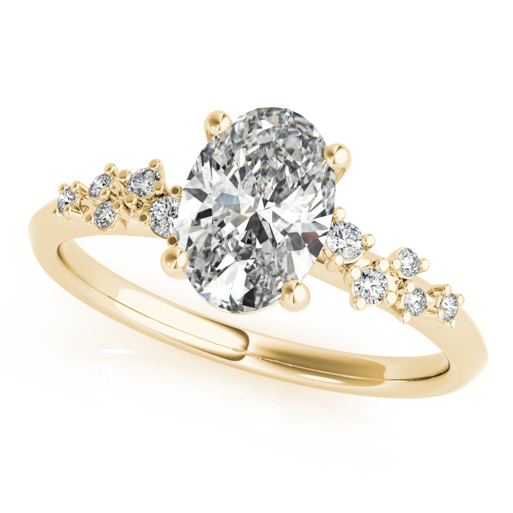 2 CT Round Three Stones Lab Grown Diamond Engagement Ring