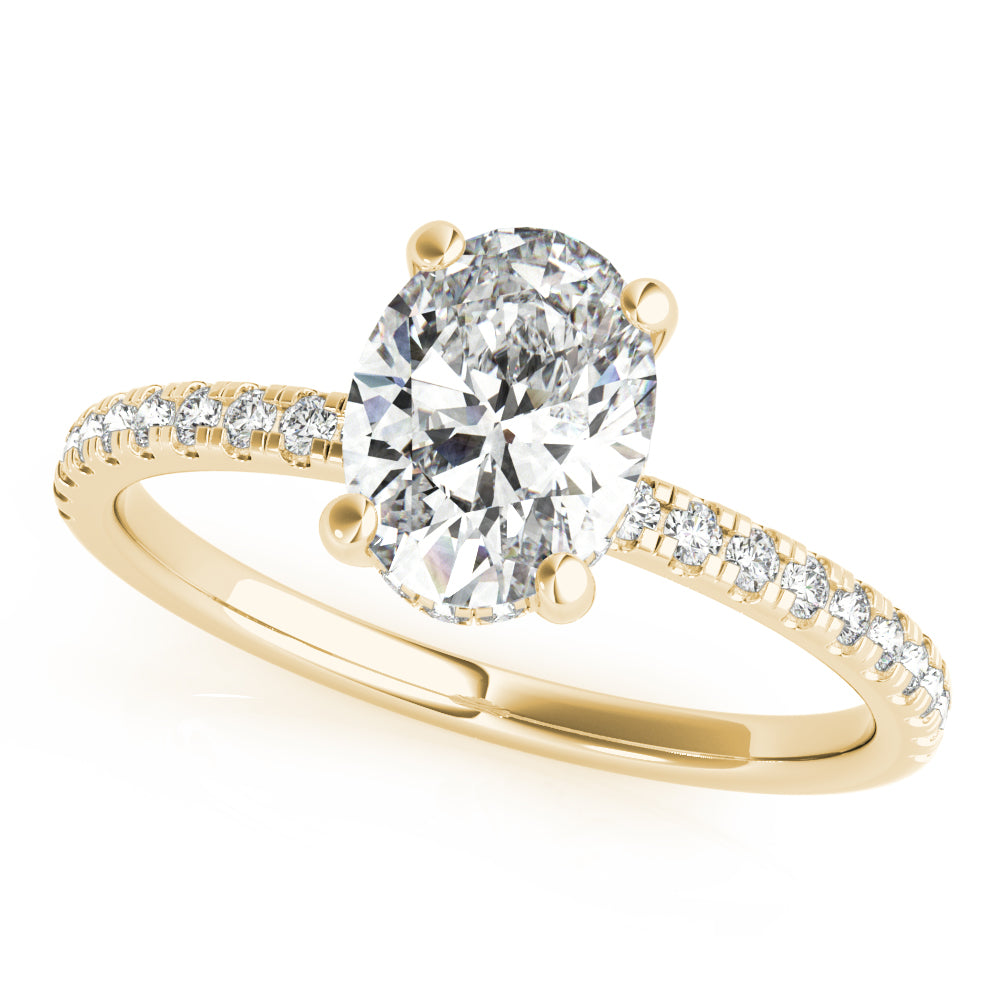 2 CT Round Three Stones Lab Grown Diamond Engagement Ring