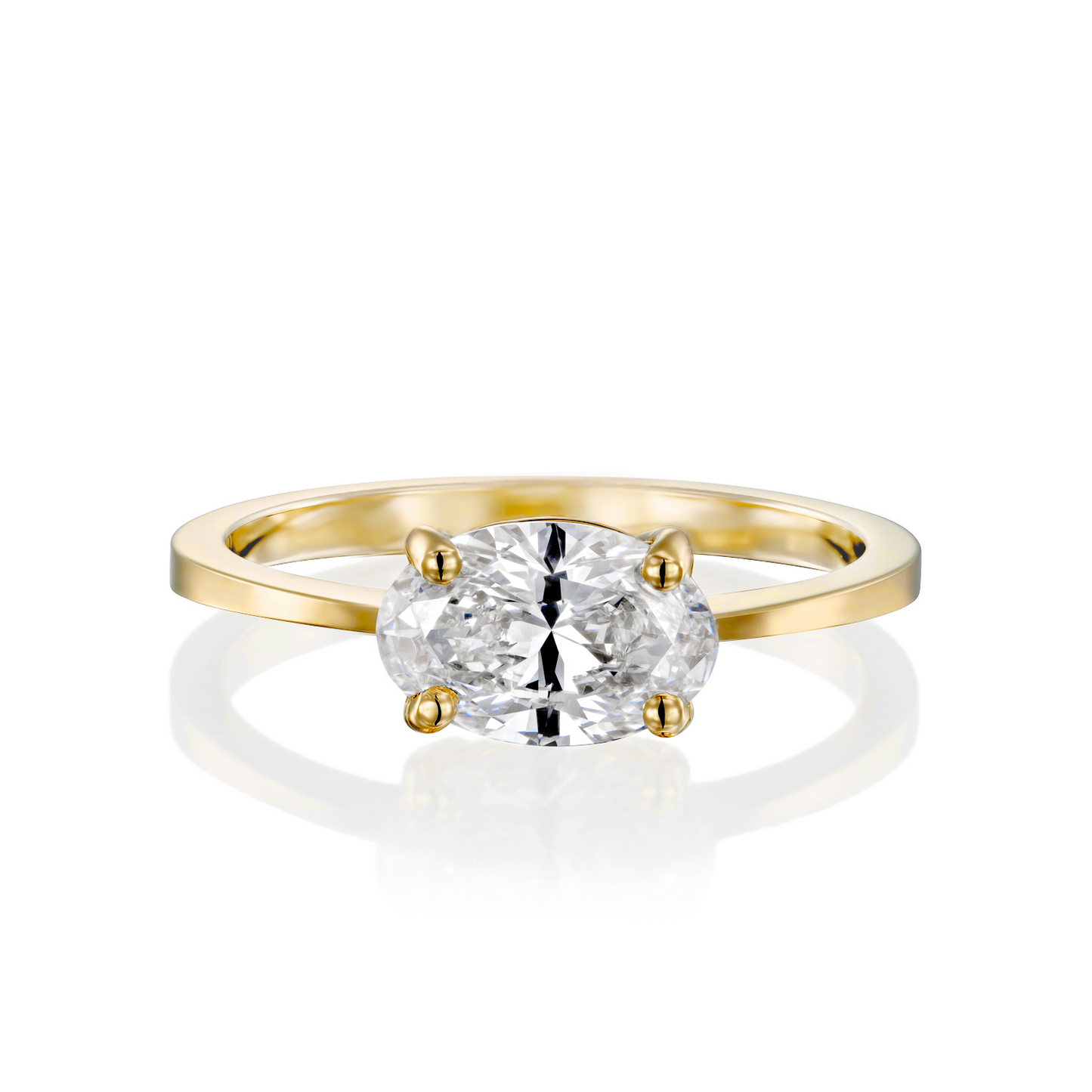 2 CT Round Three Stones Lab Grown Diamond Engagement Ring