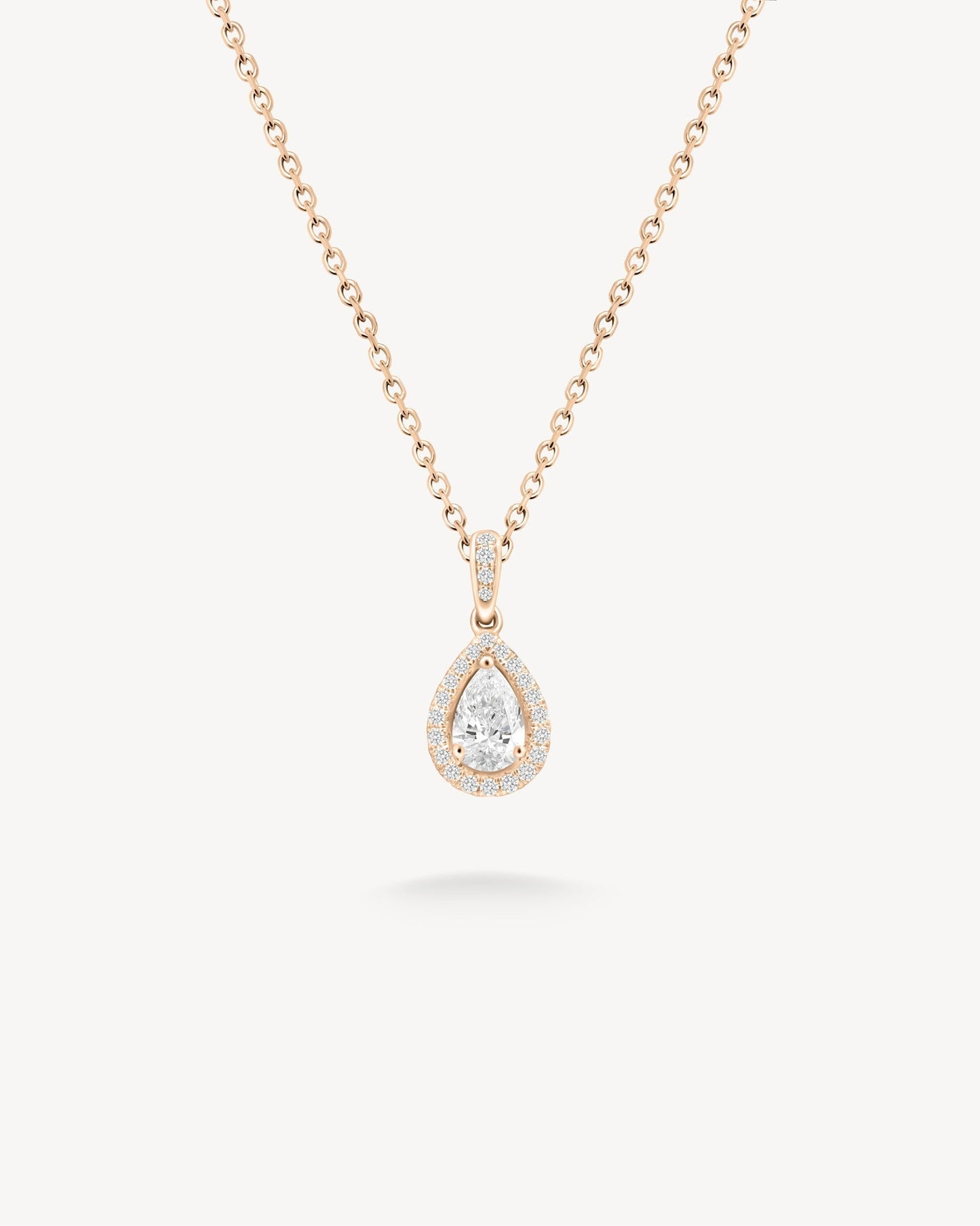 1.0 CT Round Bezel Solitaire Lab Grown Diamond Necklace