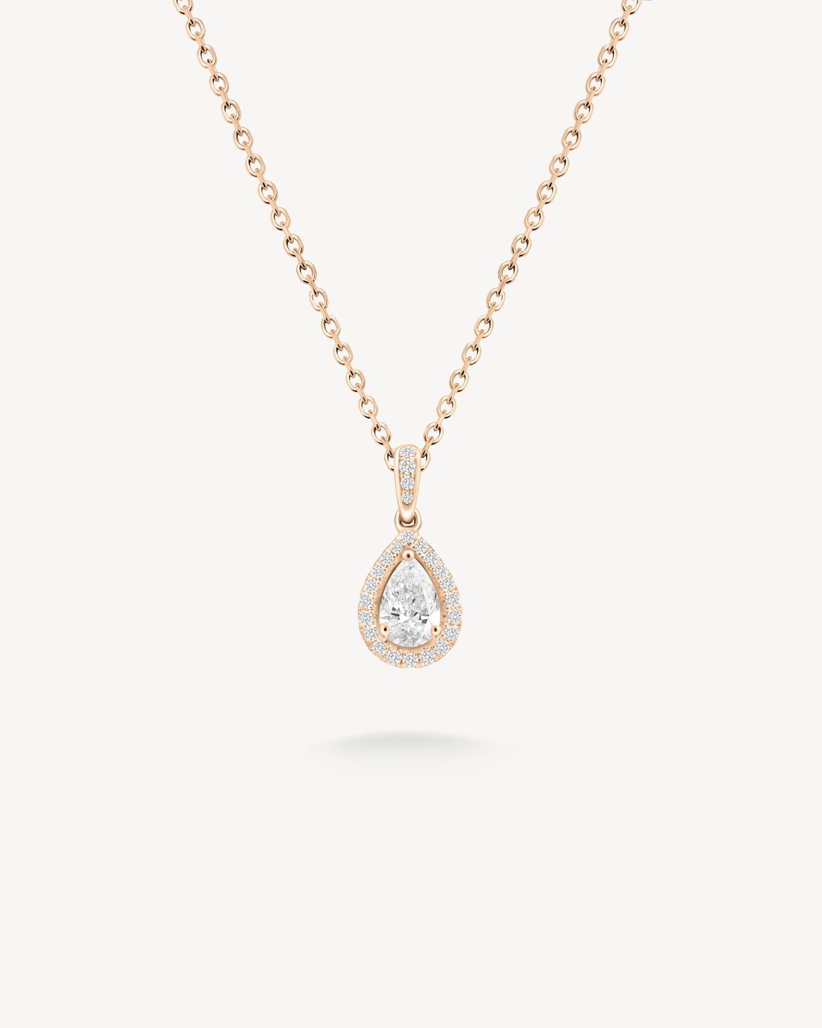 1.0 CT Round Bezel Solitaire Lab Grown Diamond Necklace