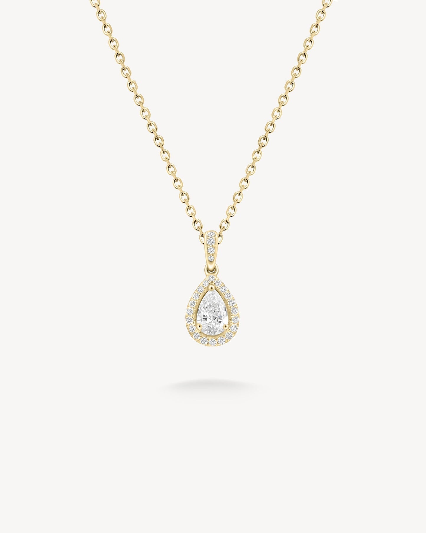 1.0 CT Round Bezel Solitaire Lab Grown Diamond Necklace