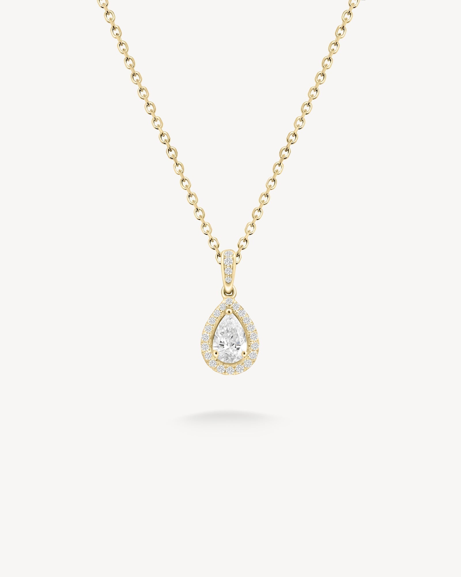 1.0 CT Round Bezel Solitaire Lab Grown Diamond Necklace