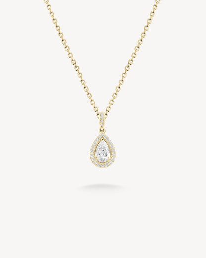 1.0 CT Round Bezel Solitaire Lab Grown Diamond Necklace