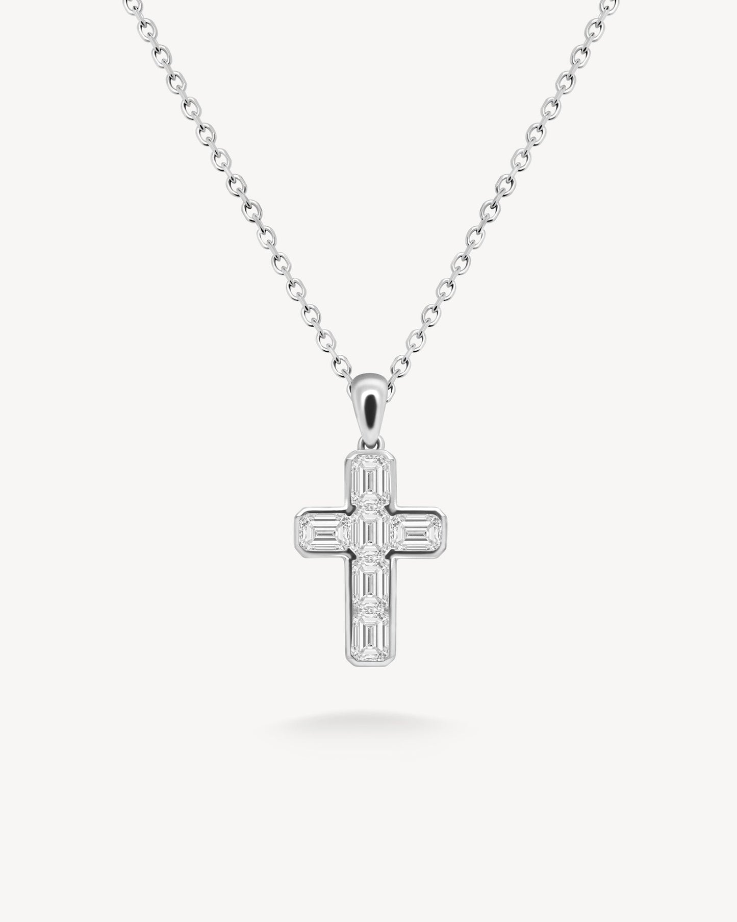 1.0 CT Round Bezel Solitaire Lab Grown Diamond Necklace