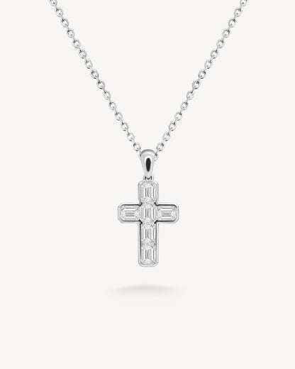 1.0 CT Round Bezel Solitaire Lab Grown Diamond Necklace