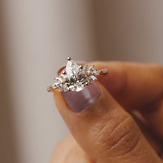 2 CT Round Three Stones Lab Grown Diamond Engagement Ring