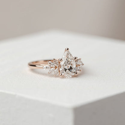 2 CT Round Three Stones Lab Grown Diamond Engagement Ring