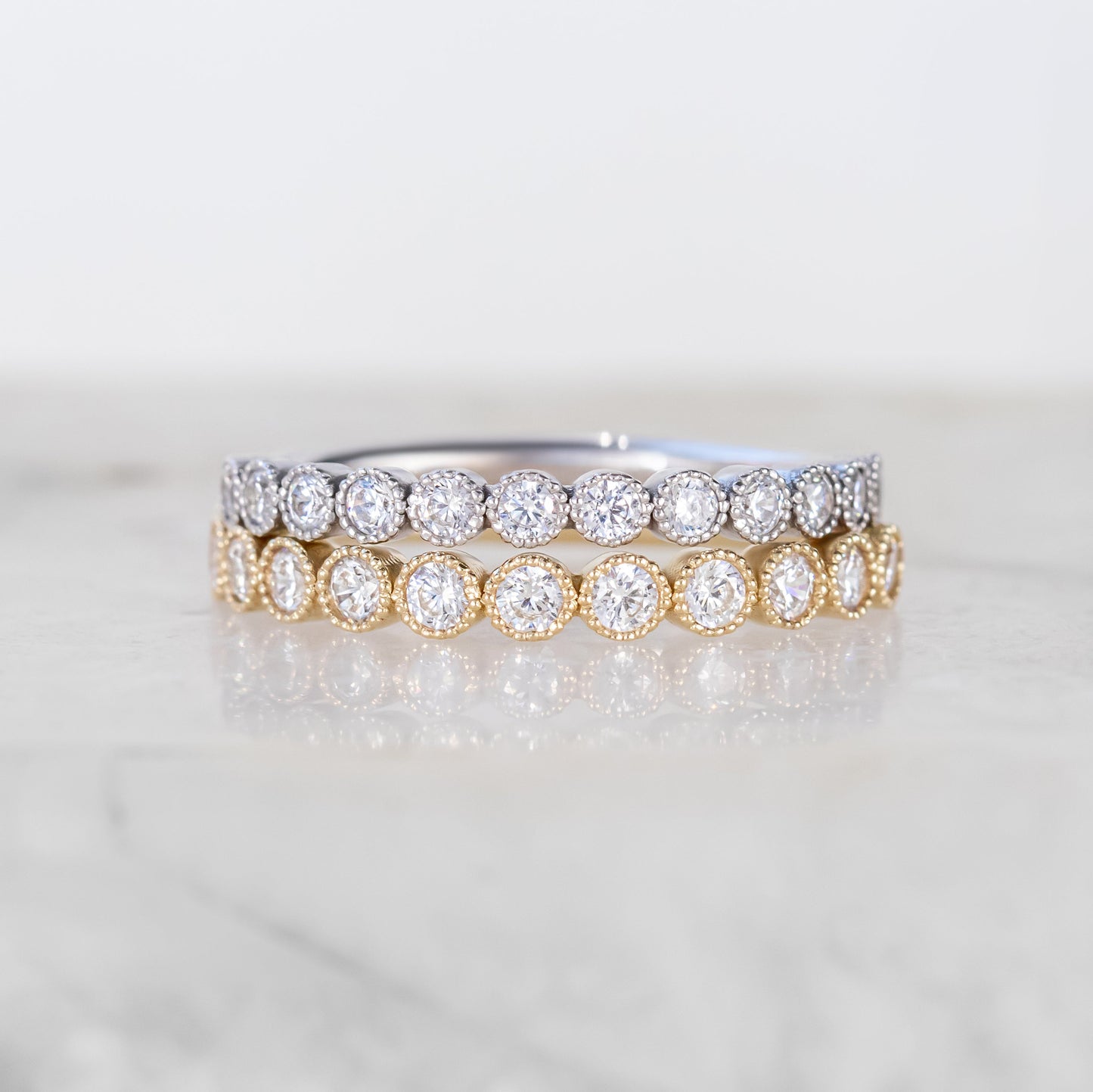 0.37 CT Round Full Eternity Lab Grown Diamond Wedding Band