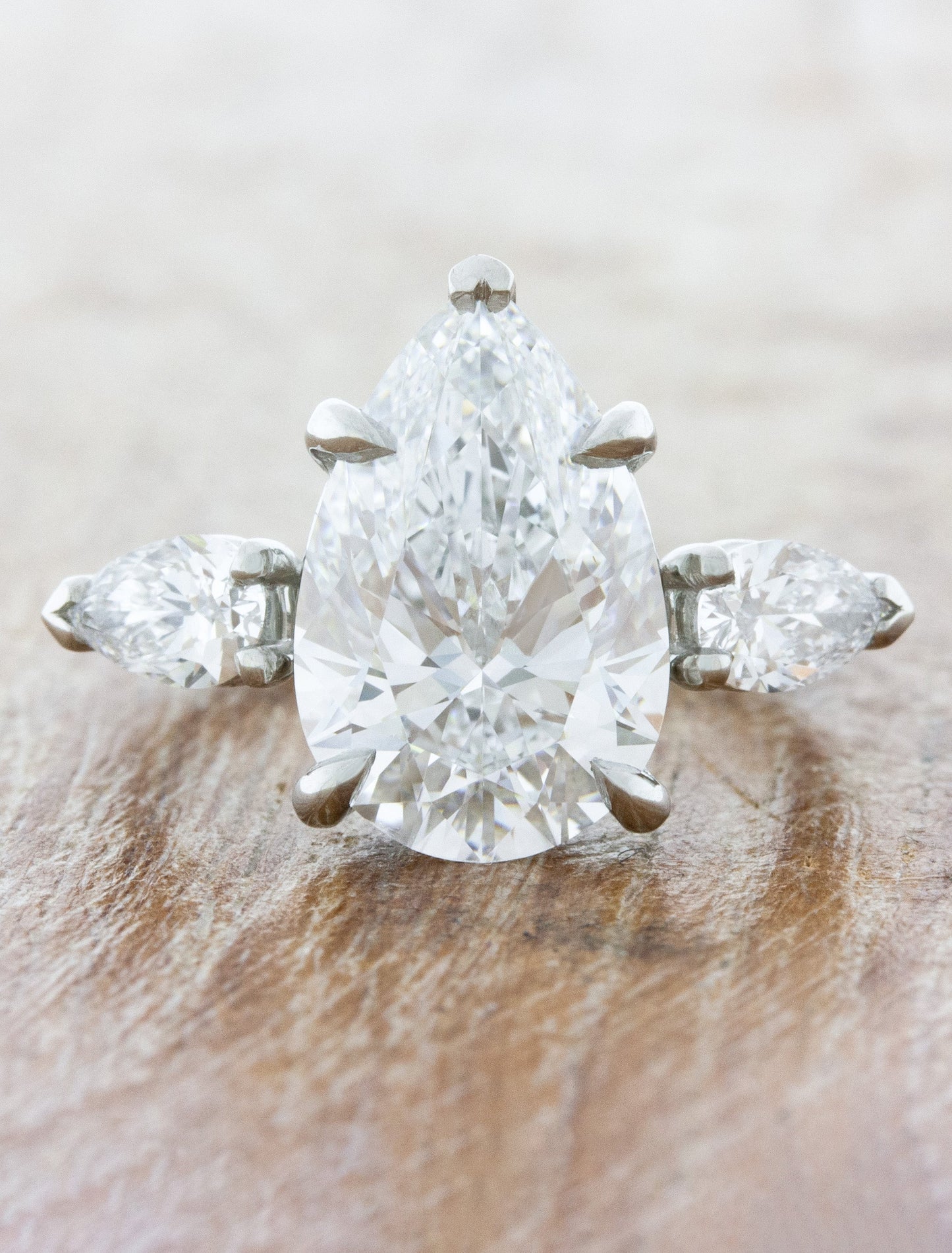 2 CT Round Three Stones Lab Grown Diamond Engagement Ring