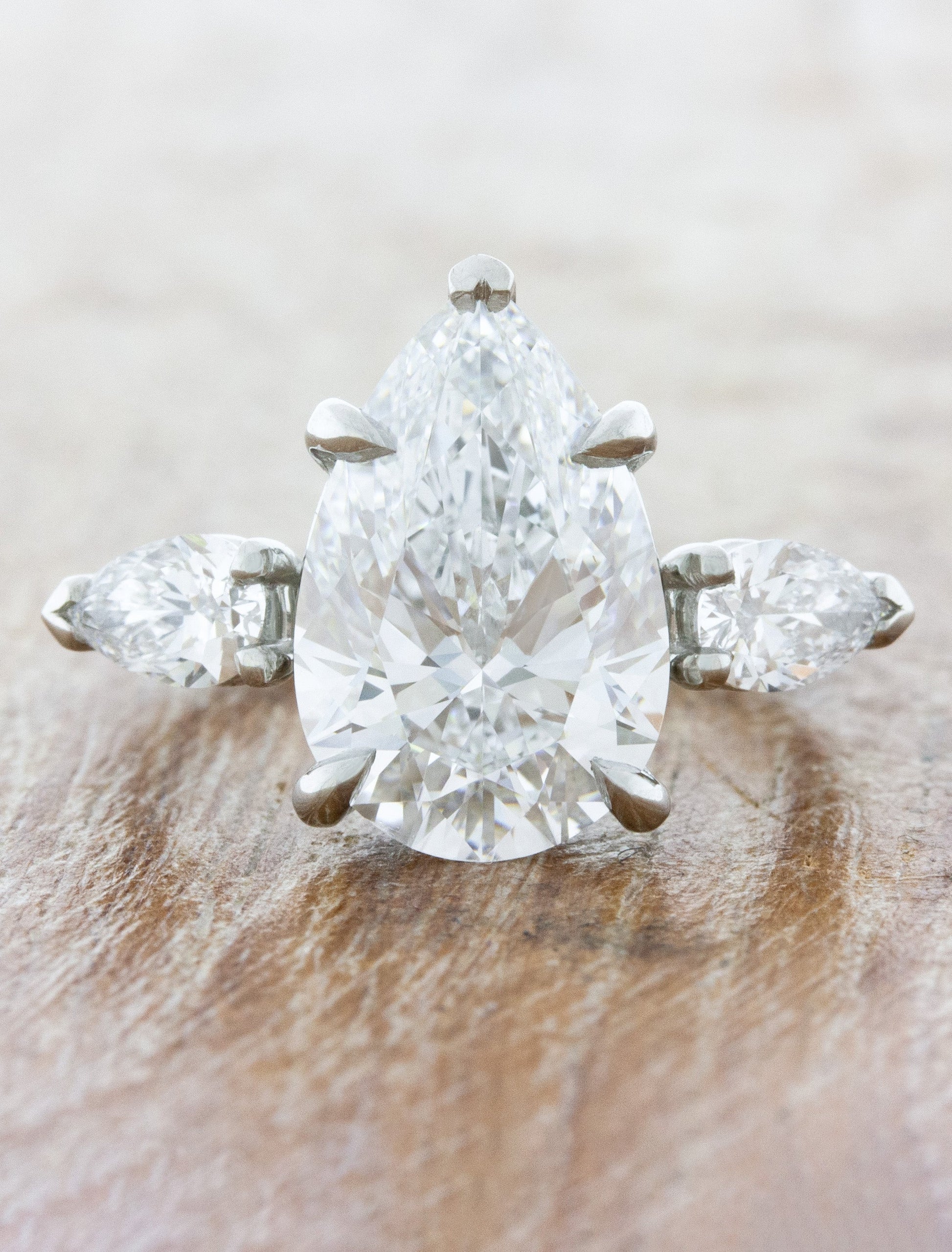 2 CT Round Three Stones Lab Grown Diamond Engagement Ring