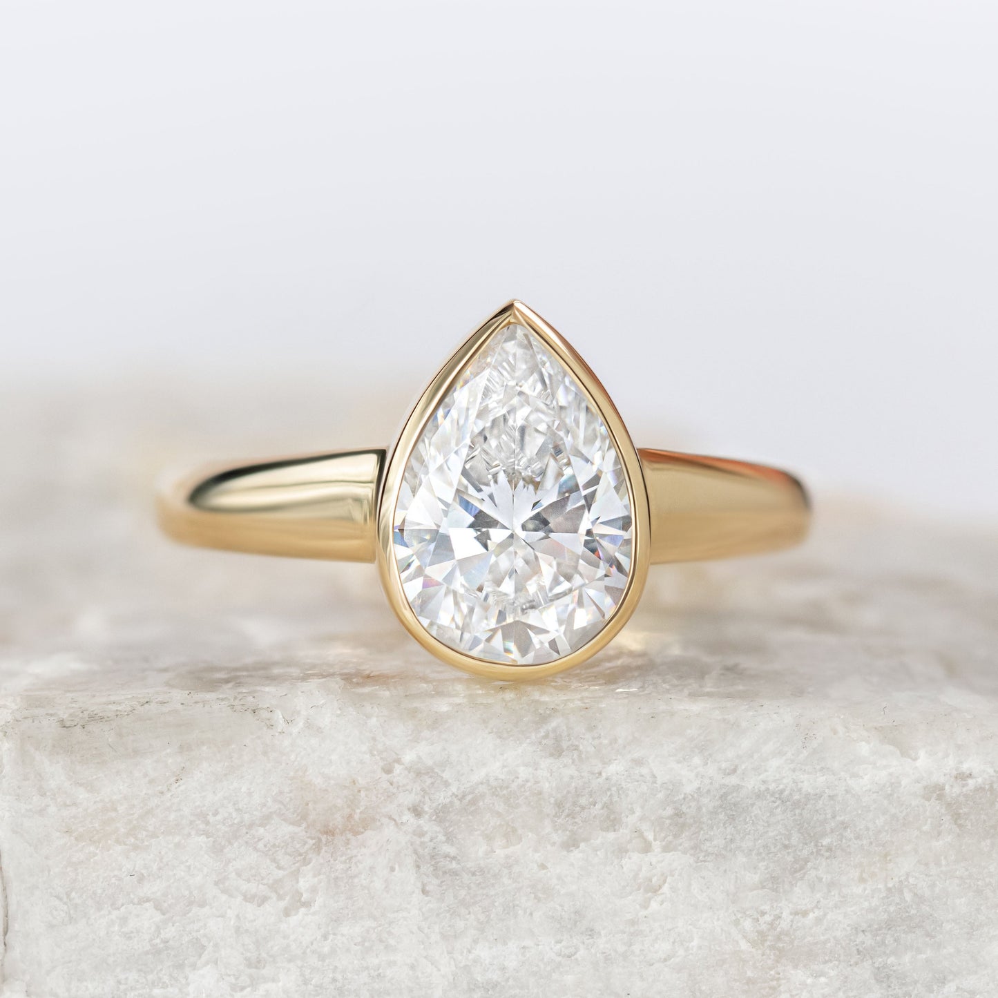 2 CT Round Three Stones Lab Grown Diamond Engagement Ring