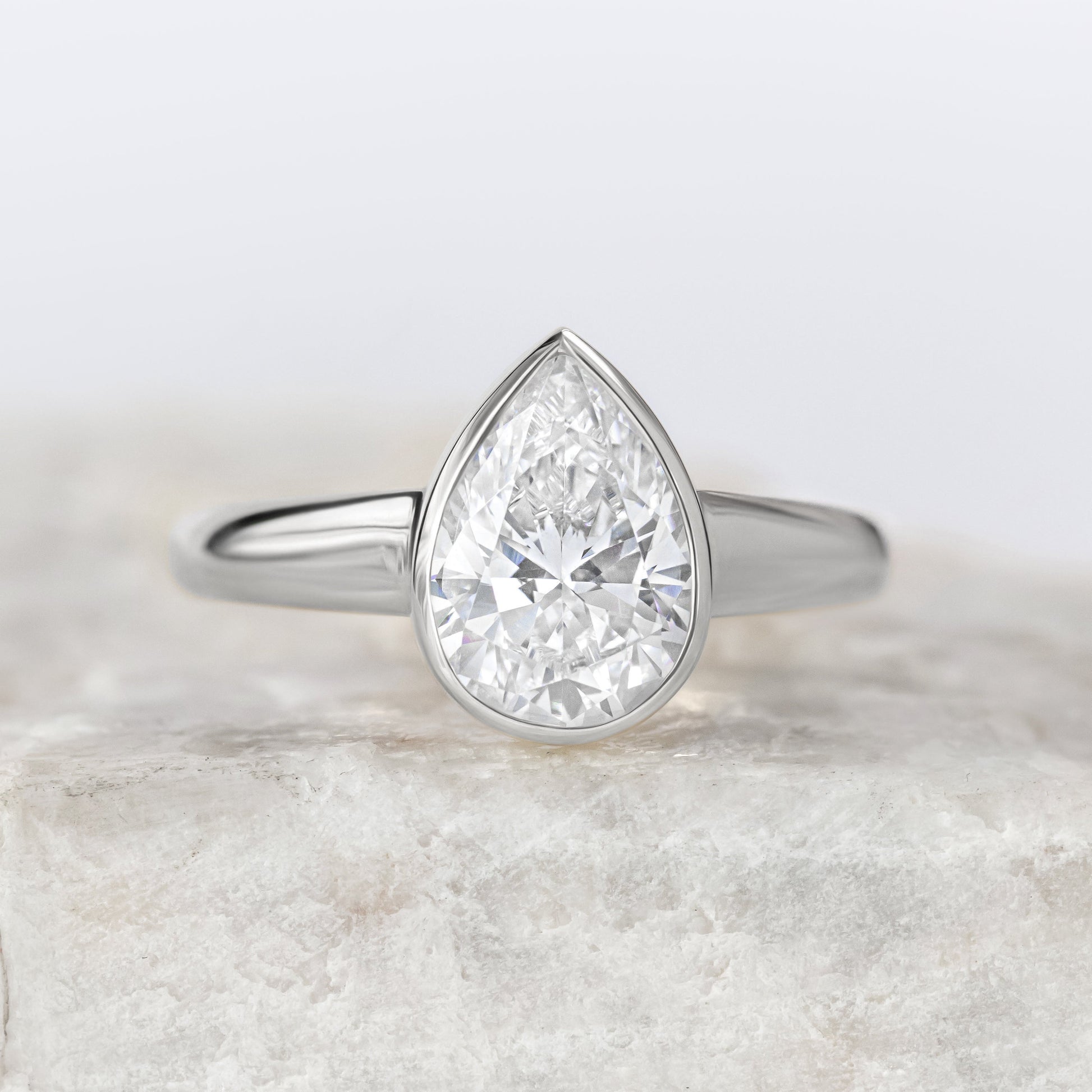 2 CT Round Three Stones Lab Grown Diamond Engagement Ring
