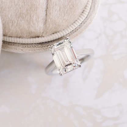 Marquise Cut Cluster Styled Lab Grown Diamond Engagement Ring