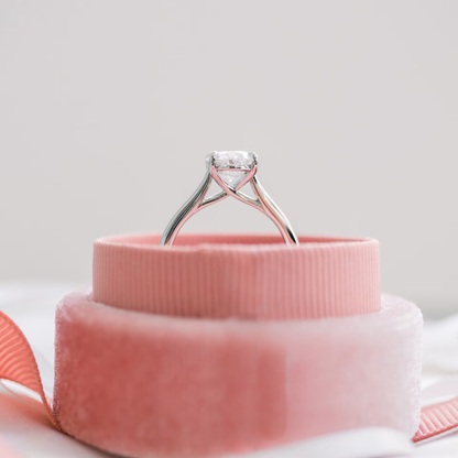 Marquise Cut Cluster Styled Lab Grown Diamond Engagement Ring