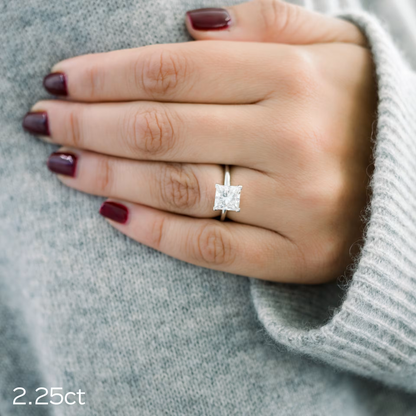 Marquise Cut Cluster Styled Lab Grown Diamond Engagement Ring