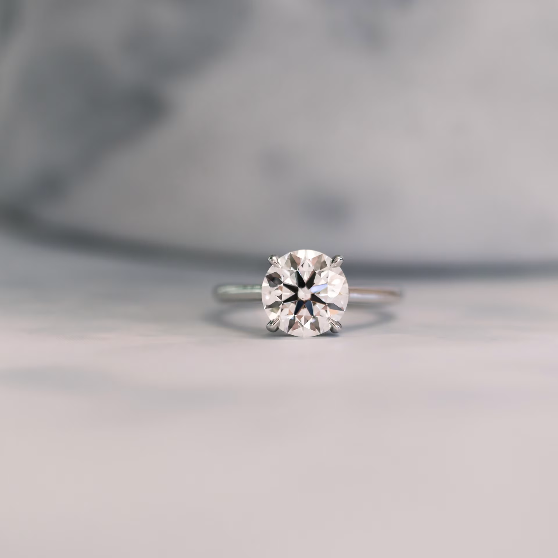 Marquise Cut Cluster Styled Lab Grown Diamond Engagement Ring