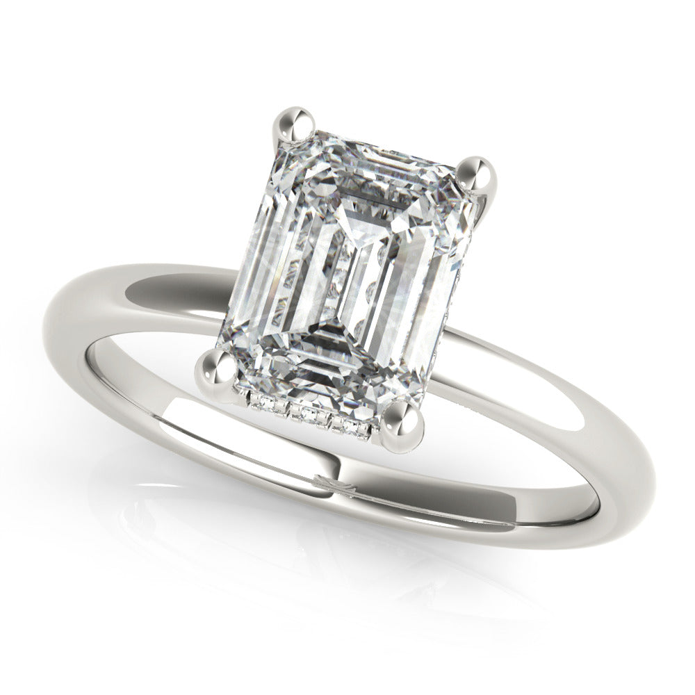 2 CT Round Three Stones Lab Grown Diamond Engagement Ring