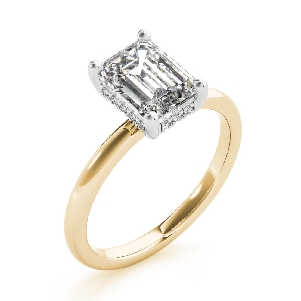 2 CT Round Three Stones Lab Grown Diamond Engagement Ring