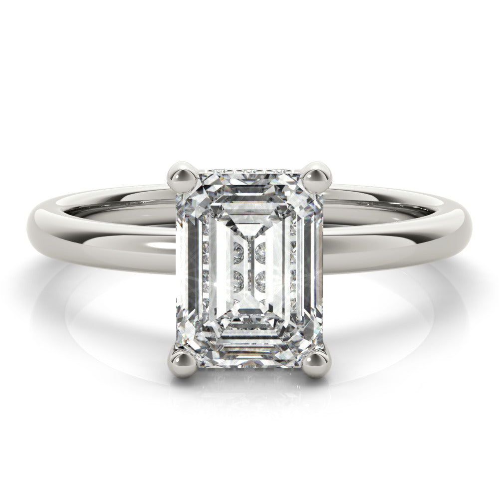 2 CT Round Three Stones Lab Grown Diamond Engagement Ring