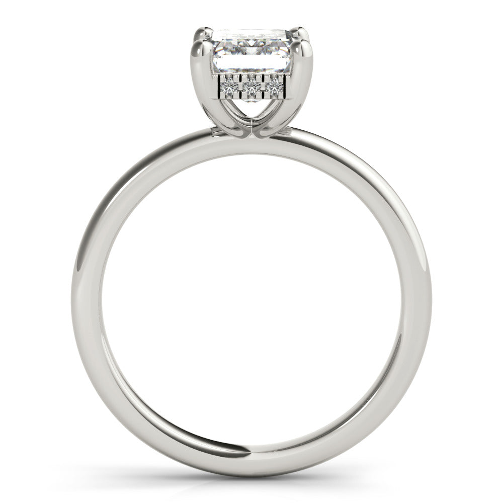 2 CT Round Three Stones Lab Grown Diamond Engagement Ring
