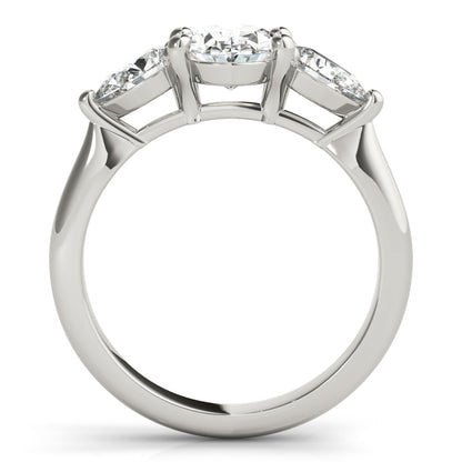 2 CT Round Three Stones Lab Grown Diamond Engagement Ring