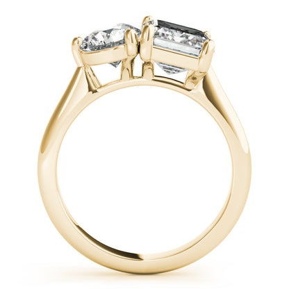 2 CT Round Three Stones Lab Grown Diamond Engagement Ring