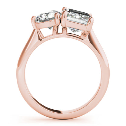 2 CT Round Three Stones Lab Grown Diamond Engagement Ring