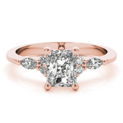 2 CT Round Three Stones Lab Grown Diamond Engagement Ring