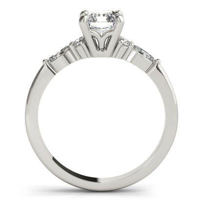 2 CT Round Three Stones Lab Grown Diamond Engagement Ring
