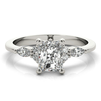 2 CT Round Three Stones Lab Grown Diamond Engagement Ring