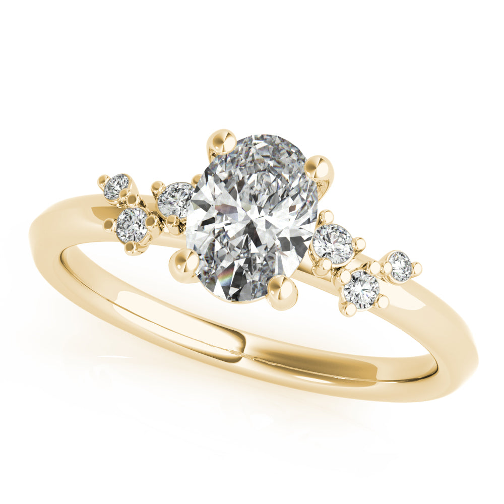2 CT Round Three Stones Lab Grown Diamond Engagement Ring