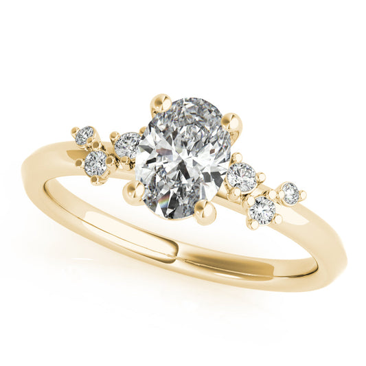 2 CT Round Three Stones Lab Grown Diamond Engagement Ring