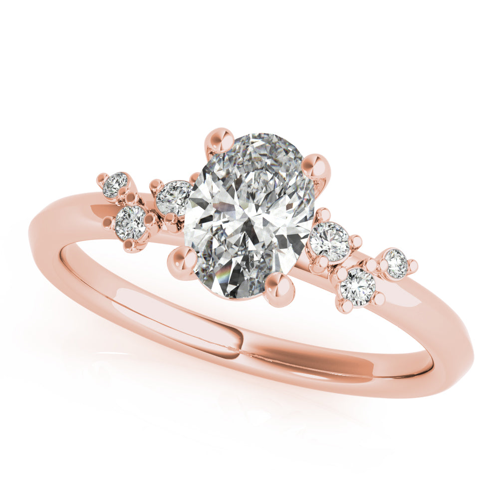 2 CT Round Three Stones Lab Grown Diamond Engagement Ring