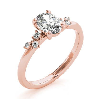 2 CT Round Three Stones Lab Grown Diamond Engagement Ring