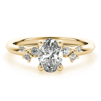 2 CT Round Three Stones Lab Grown Diamond Engagement Ring