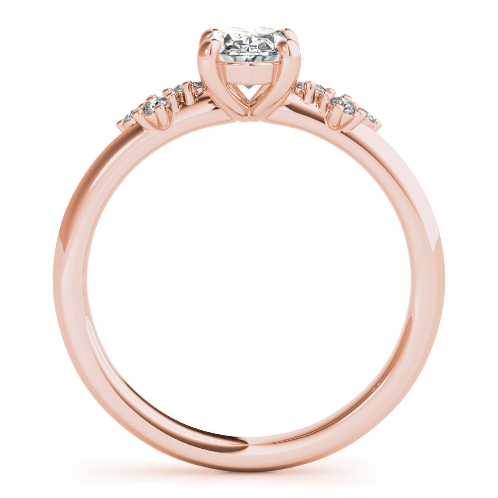 2 CT Round Three Stones Lab Grown Diamond Engagement Ring