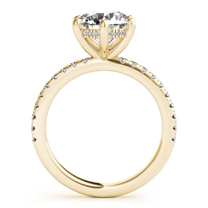 2 CT Round Three Stones Lab Grown Diamond Engagement Ring