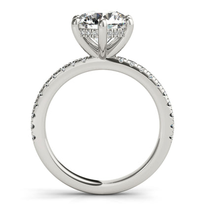 2 CT Round Three Stones Lab Grown Diamond Engagement Ring