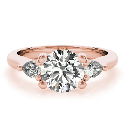 2 CT Round Three Stones Lab Grown Diamond Engagement Ring