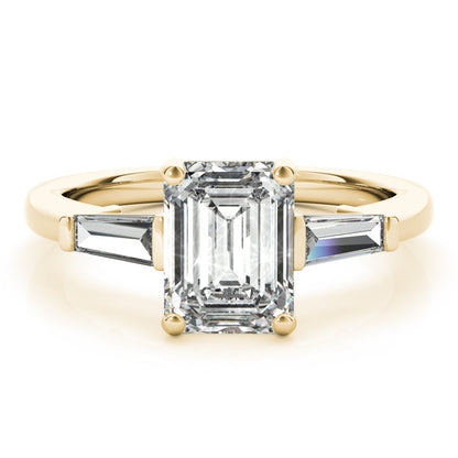 2 CT Round Three Stones Lab Grown Diamond Engagement Ring