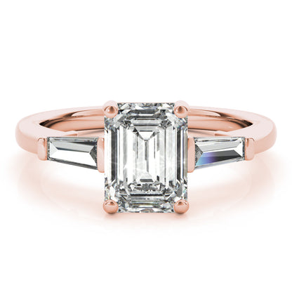 2 CT Round Three Stones Lab Grown Diamond Engagement Ring
