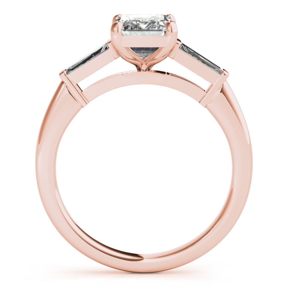2 CT Round Three Stones Lab Grown Diamond Engagement Ring
